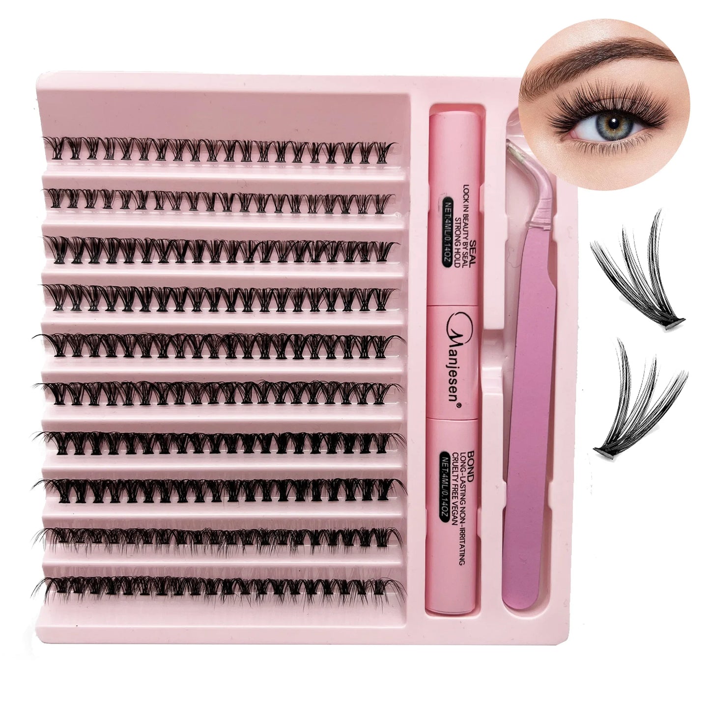 Ima Beauty – Kit Extensions de Cils DIY 200 pcs Bond & seal